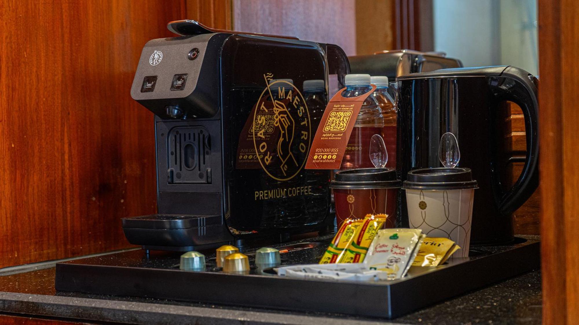 Al Safwah Hotel First Tower 1 La Meca Exterior foto A Nespresso machine