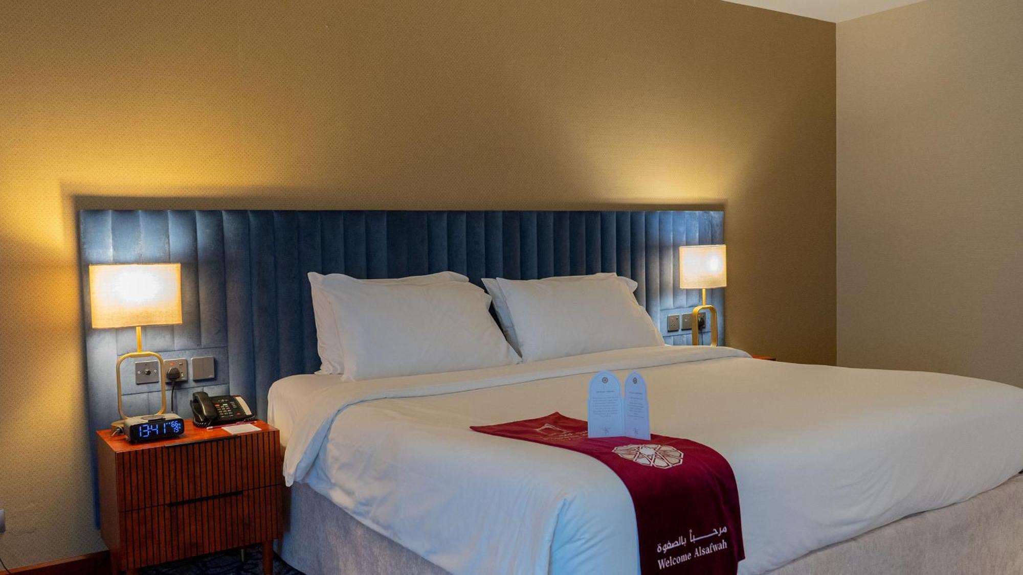 Al Safwah Hotel First Tower 1 La Meca Exterior foto A bedroom at the hotel