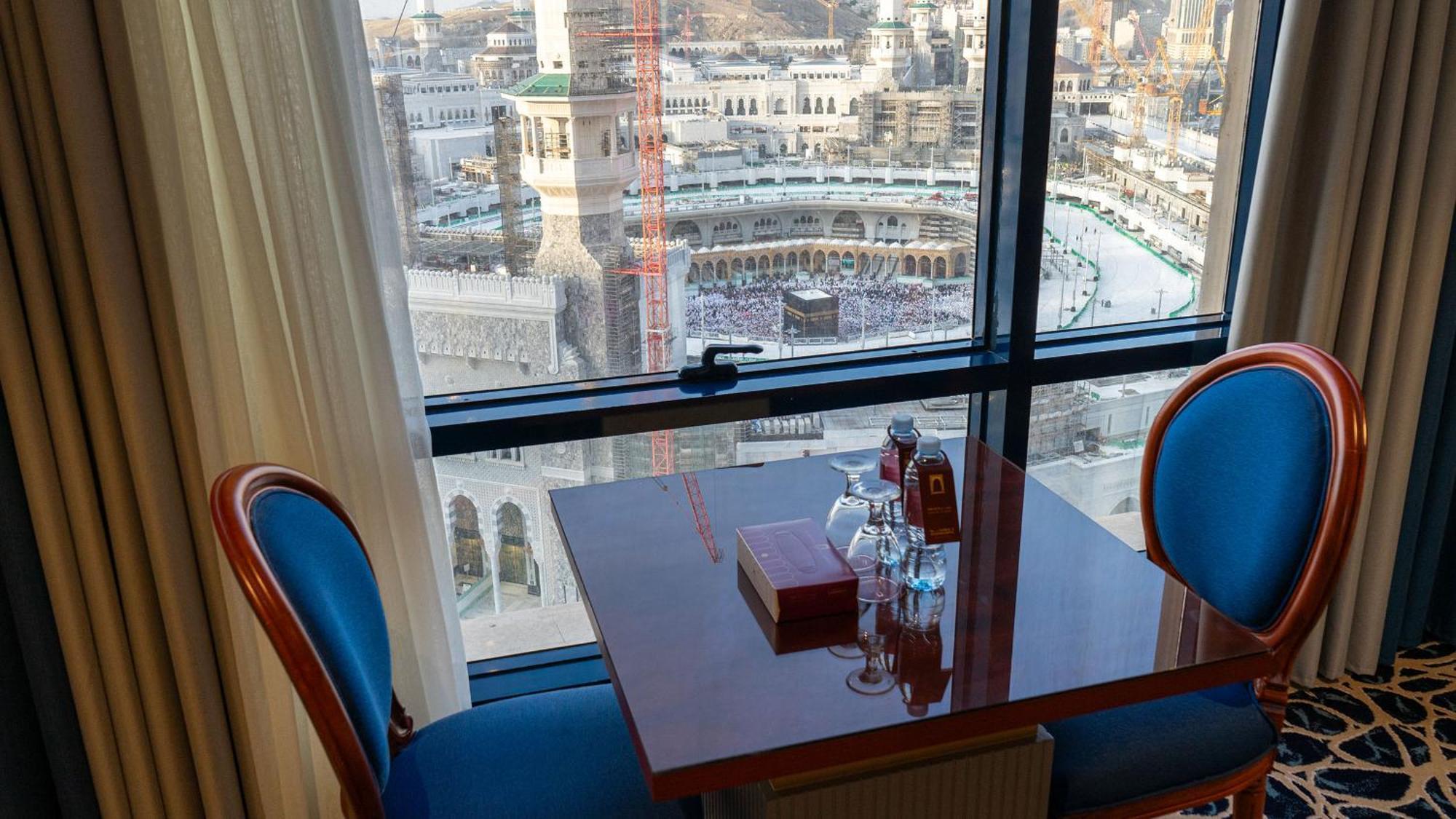 Al Safwah Hotel First Tower 1 La Meca Exterior foto View of the Kaaba from a hotel room